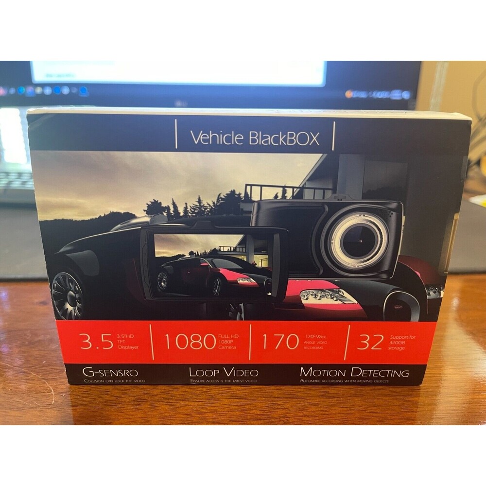 Vehicle BlackBox HD Tachograph Dash Cam 1080P HD Driving Recording 3 LCD Screen